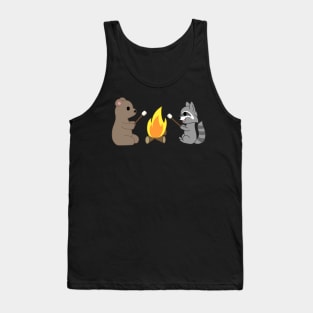 campfire fun making s'mores Tank Top